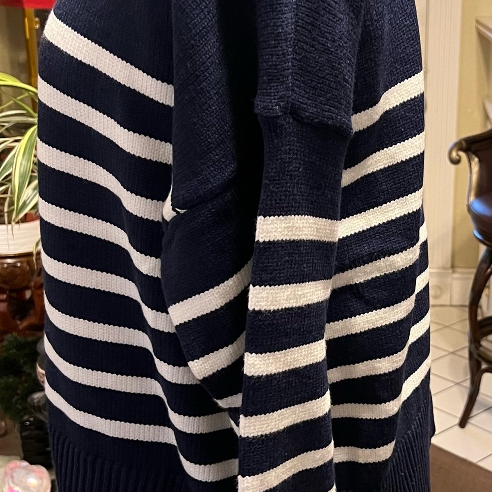 XL sweater Philosophy Navy White Striped Sweater Top SizeXL - Picture 3 of 6